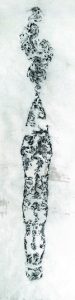 Self-a Wisp 水墨、宣纸 Ink on Xuan Paper, 118×46cm, 2019